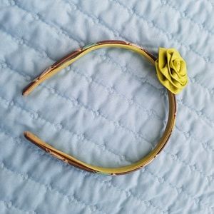 Vera Bradley Headband with Leather Rosette